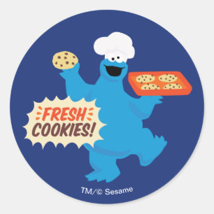 We zijn foodies   Verse koekjes! Ronde Sticker