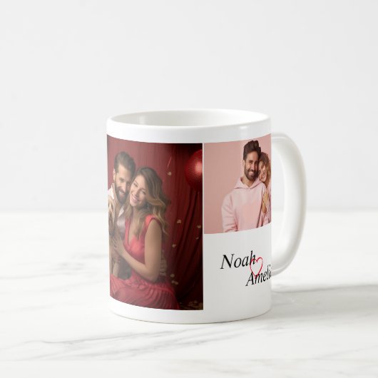 "We zijn gebrouwen in liefde" aangepaste foto mok (Voorkant rechts)