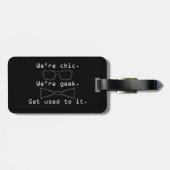 We zijn Geek Bagagelabel (Achterkant horizontaal)