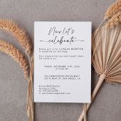 We zijn geëlimineerd nu laten we vieren Elopement  Kaart