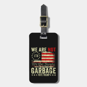 We Zijn Geen Afval StemTrump 2024 Trump Supporter Bagagelabel