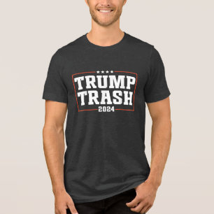 We Zijn Geen Afval StemTrump 2024 Trump Supporter  Tri-Blend Shirt