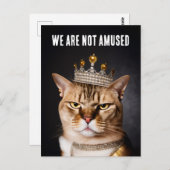 We zijn geen geamuseerde koninklijke bruinkat met  briefkaart (Voorkant / Achterkant)