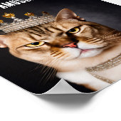 We zijn geen geamuseerde koninklijke bruinkat met poster (Hoek)