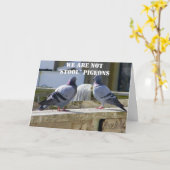 WE ZIJN GEEN STOELDUIVEN KAART (Gele Bloem)