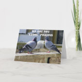 WE ZIJN GEEN STOELDUIVEN KAART (Voorkant)
