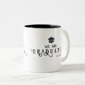 We zijn gegradueerde kalligrafie tweekleurige koffiemok (Voorkant rechts)