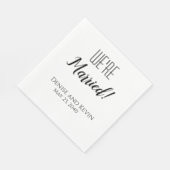 We zijn gehuwd op persoonlijke bruiloft Napkins Servet (Hoek)