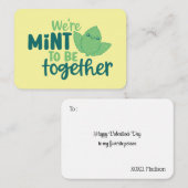 We zijn gek om grappig te zijn, paarse Valentijnsd Notitiekaartje (Voorkant / Achterkant)