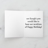 WE ZIJN GELAND OM "HAPPY BIRTHDAY" VOOR JE TE ZING KAART (Binnen)