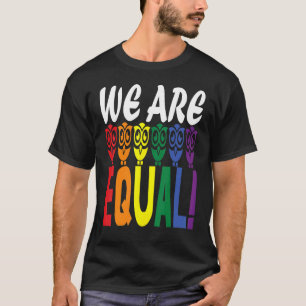 We zijn gelijk, regenboog staat voor vreedzame ste t-shirt