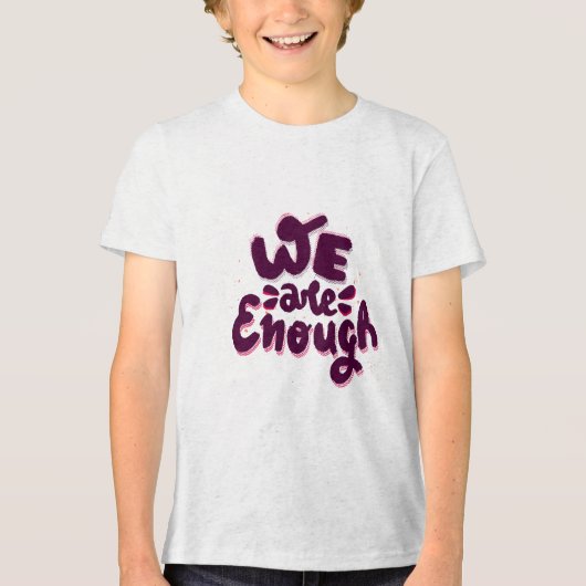 We Zijn Genoeg Tri-Blend Shirt (Voorkant)
