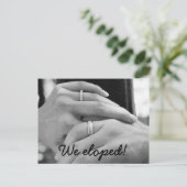 We zijn gestopt met de aankondiging (Staand voorkant)