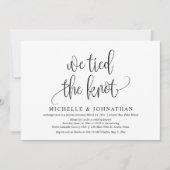 We Zijn Getrouwd, Bruiloft Elopement Feest In Kaart (Voorkant)