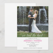 We Zijn Getrouwd Bruiloftsreceptie Kaart (Voorkant / Achterkant)