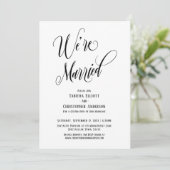 We zijn getrouwd Elaboration Script, Zwart en Wit Kaart (Staand voorkant)