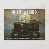 We zijn getrouwd elopement aankondiging briefkaart (Voorkant)