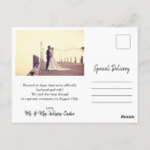 We zijn getrouwd, Elopement Briefkaart (Achterkant)