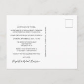 We Zijn Getrouwd Foto Bruiloftsreceptie Uitnodiging Briefkaart (Achterkant)