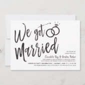 We zijn getrouwd | Gebeurtenis na het huwelijk Kaart (Voorkant)