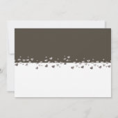 We zijn getrouwd Glitter Hart Foto Aarde Grijs Kaart (Achterkant)