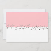 We zijn getrouwd Glitter Heart Foto Roze Wit Kaart (Achterkant)