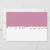 We zijn getrouwd Glitter Heart Foto Roze Wit Kaart (Achterkant)