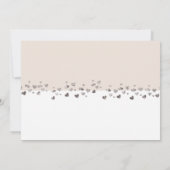 We zijn getrouwd Glitter Heart Foto Vanilla White Kaart (Achterkant)