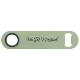 We Zijn Getrouwd Groene Trouwreceptie Speed Flessenopener