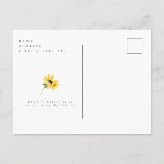 We zijn getrouwd... Het is een feest Turquoise Sun Uitnodiging Briefkaart (Achterkant)