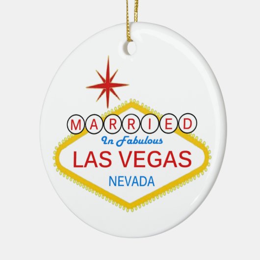 We zijn getrouwd in Las Vegas Ornament (Links)