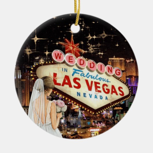 We zijn getrouwd in Las Vegas Ornament (Voorkant)