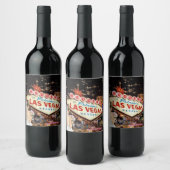 We zijn getrouwd in Las Vegas Wijn Etiket (Flessen)