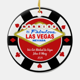 We Zijn Getrouwd in Vegas Ornament