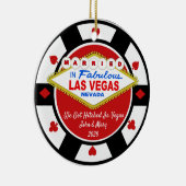 We Zijn Getrouwd in Vegas Ornament 2026 (Rechts)
