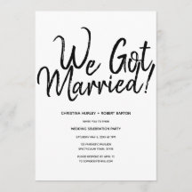 "We Zijn Getrouwd!" Informele Script Trouwreceptie