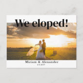 We zijn getrouwd Kaartje ter aankondiging van de b Briefkaart (Voorkant)