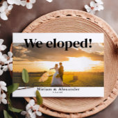 We zijn getrouwd Kaartje ter aankondiging van de b Briefkaart