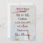 "We zijn getrouwd"  Las Vegas Eloped  aankondiging (Achterkant)