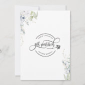 We zijn getrouwd, legant huwelijk aankondiging (Achterkant)