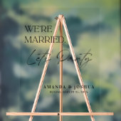 We zijn getrouwd Let's Party Wedding Welkom Acryl Bord (Neutraal)