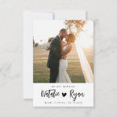 We zijn getrouwd met aangepaste foto bruiloft aank (Voorkant)