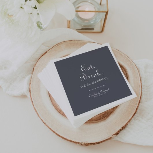 We zijn getrouwd met Boho Eat Drink Servet