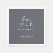 We zijn getrouwd met Boho Eat Drink Servet (Voorkant)