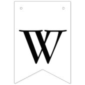 We zijn getrouwd met Rustic Cute Wedding Bunting V Vlaggetjes (Tweede vlag)