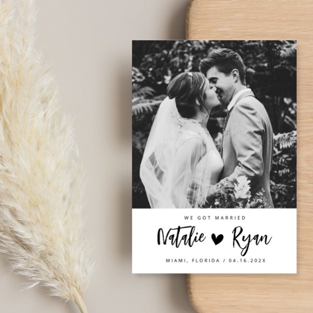 we zijn getrouwd met zwarte en witte bruiloft aank (Creator heeft geüpload)