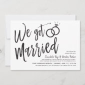 We zijn getrouwd | Post Wedding Brunch Party Kaart (Voorkant)