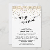 We zijn getrouwd script, Gold Confetti, ontvangst Kaart (Voorkant)