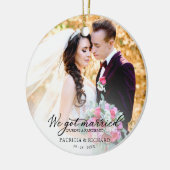 We zijn getrouwd tijdens een pandemisch fotografis keramisch ornament (Links)