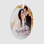 We zijn getrouwd tijdens een pandemisch fotografis ornament (voorkant)